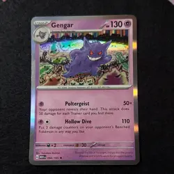 Pokemon TCG Gengar 094/165 Sv Scarlet & Violet 151 Reverse Holo Rare 130 HP - Image 1