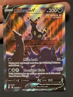 Umbreon V 189/203 Alternate Full Art Evolving Skies Pokemon English NM - Image 1