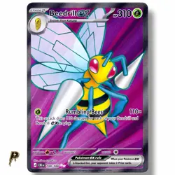 2026 Pokemon Chaos Rising Beedrill ex 098/086 Full Art Ultra Rare Holo NM - Image 1