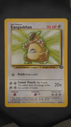 Kangaskhan LP Jungle 21/64 Vintage Pokemon - Image 1
