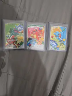 Pokemon First Partner Illustration Collection Series 1 Kanto Gen 1 Starters Set - Image 2