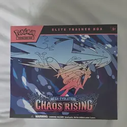 Pokemon TCG Mega Evolution Chaos Rising Elite Trainer Box Booster Promo Fennekin - Image 1
