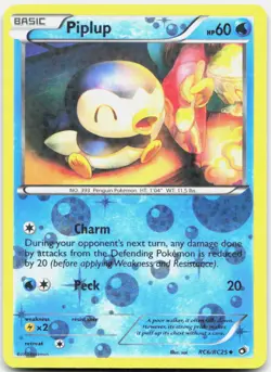 PIPLUP RC6/RC25 HOLO UC LEGENDARY TREASURES: RADIANT COLLECTION POKEMON LP - Image 1