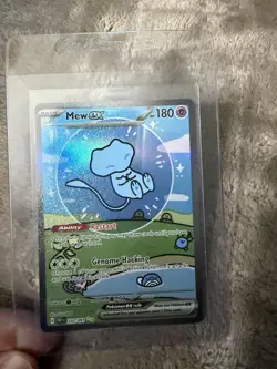 Pokemon Mew ex 232/091 Paldean Fates Near Mint (NM) Holo Bubble Mew - Image 1