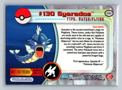 Gyarados #130 Topps Trading Cards Series 3 Pokemon Near Mint - Image 2