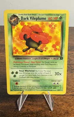 Pokemon TCG - Team Rocket Dark Vileplume Regular Rare Non Holo 30/82 - Image 1