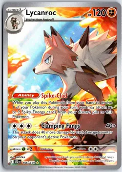 LYCANROC 166/159 - ILLUSTRATION RARE - JOURNEY TOGETHER - POKEMON - NM - Image 1