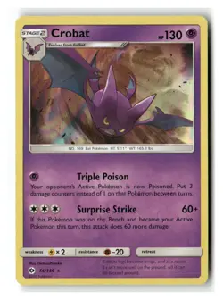 Crobat 56/149 Holo Holo Rare SM Base Set Pokemon Holo Near Mint - Image 1
