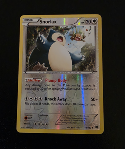 Pokemon TCG Snorlax 118/162 BREAKthrough Reverse Holo - Ships PWE - Image 1