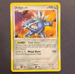 Pokemon Company Dialga 6/127 Platinum 2009 Holo Rare Basic HP100 EN - Image 1