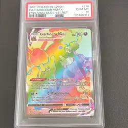 The Pokemon Company Garbodor VMAX 216/203 Evolving Skies Secret Holo EN PSA 10 - Image 2