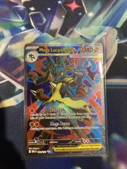 ENGLISH Mega Lucario ex 160/132 Ultra Rare Full Art Pokemon Mega Evolution NM - Image 1
