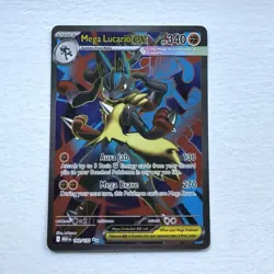 ENGLISH Mega Lucario ex 160/132 Ultra Rare Full Art Pokemon Mega Evolution NM - Image 1