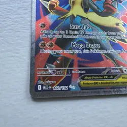 ENGLISH Mega Lucario ex 160/132 Ultra Rare Full Art Pokemon Mega Evolution NM - Image 4