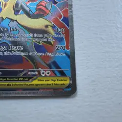 ENGLISH Mega Lucario ex 160/132 Ultra Rare Full Art Pokemon Mega Evolution NM - Image 5
