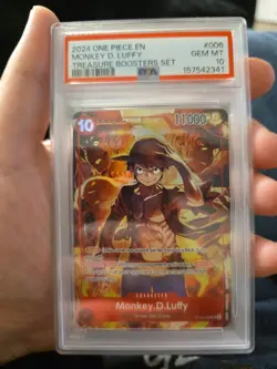 2024 ONE PIECE PROMOS TREASURE BOOSTERS SET #006 MONKEY D. LUFFY PSA 10 - Image 1
