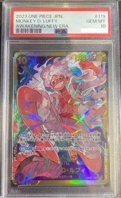 One Piece PSA 10 Monkey D Luffy OP05-119 SEC Japanese Awakening Of The New Era - Image 1