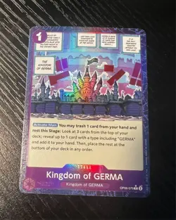 One Piece TCG OP06-079 (Germa) [Alt Art] [Event/Stage] Foil NM - Image 1