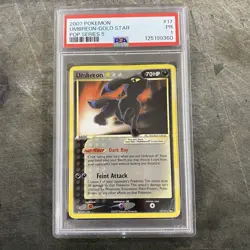 2007 Pokemon Umbreon Gold Star #17 "Pop Series 5" PSA Graded 1 NEW CERTIFICATION - Image 1