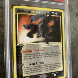 2007 Pokemon Umbreon Gold Star #17 "Pop Series 5" PSA Graded 1 NEW CERTIFICATION - Image 3