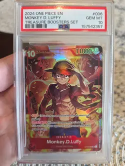 2024 ONE PIECE PROMOS TREASURE BOOSTERS SET #006 MONKEY D. LUFFY PSA 10 - Image 1