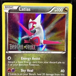 LATIAS Stamped 9/20 - Holo Ultra Rare - 2012 Dragon Vault Pokemon TCG - Image 3