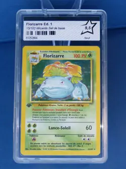 ⭐Carte Pokemon Florizarre 15/102 Set de Base 1999 Edition 1 PSA BGS PCA 9.5 ⭐ - Image 1