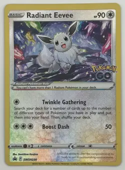 2022 Pokemon TCG - Black Star Promo - Radiant Eevee SWSH230 Holo - Image 1
