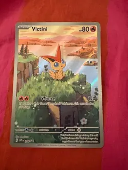 Pokemon TCG Victini 208 Full Art Black Star Promo Black Bolt White Flare - Image 1