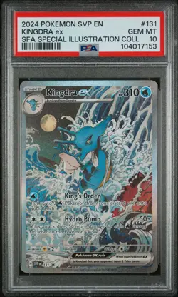 PSA 10 Kingdra ex SVP 131 Pokemon Shrouded Fable Black Star Promo GEM MINT - Image 1