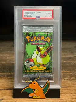 WOTC 1st Edition Pokemon Jungle Booster Pack - Flareon - PSA 10 742818060639 - Image 1