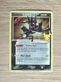 Mint/NM Greninja Gold Star SWSH144 Pokemon TCG 25th Celebrations ETB Box Fresh - Image 2