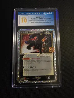 Umbreon Gold Star 25th Anniversary Japanese CGC Pristine 10 - Image 1