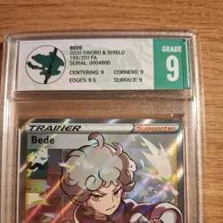 Pokemon TCG Bede Sword & Shield 199/202 Holo Full Art Ultra Rare - Image 3