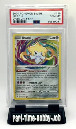 2020 Pokemon SWSH Jirachi Vivid Voltage #119/185 PSA 10 GEM MT💎💎🔥🔥 - Image 1