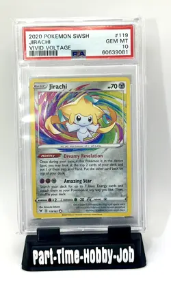 2020 Pokemon SWSH Jirachi Vivid Voltage #119/185 PSA 10 GEM MT💎💎🔥🔥 - Image 3