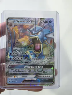 2017 Pokemon TCG Gyarados GX 18/111 Sm-Crimson Invasion Holo NM - Image 2