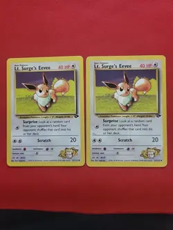 Pokemon: Lt. Surge's Eevee #51/132 Gym Challenge 2000 Vintage WOTC - LP/MP - M36 - Image 1