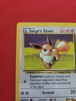 Pokemon: Lt. Surge's Eevee #51/132 Gym Challenge 2000 Vintage WOTC - LP/MP - M36 - Image 4