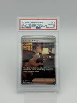 2023 Pokemon 151 #204 Giovanni’s Charisma Special Illustration Rare PSA 10 Gem - Image 1