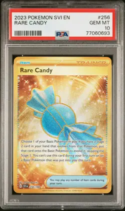 2023 POKEMON SVI EN-SCARLET & VIOLET HYPER RARE #256 RARE CANDY PSA 10 - Image 1