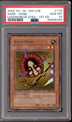 Yu-Gi-Oh Legend Blue Eyes 1st Edition Hane-Hane LOB-110 PSA 10 GEM MINT YuGiOh - Image 1