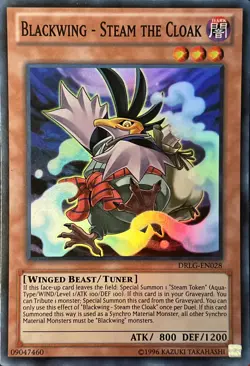 Blackwing - Steam the Cloak DRLG-EN028 Unlimited Super Rare LP-MP - Image 1