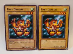 2x Baby Dragon (1x MRD-061, 1x SDJ-003) Unlimited MP - Yugioh TCG - Image 2