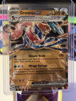 Greninja EX 106/167 Double Rare Holo Pokemon Twilight Masquerade NM - Image 1