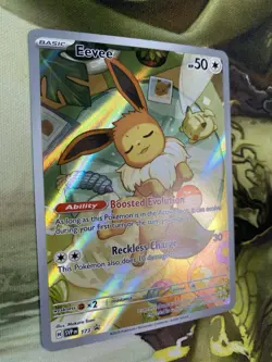 Eevee 173 Sv: Scarlet & Violet Promo Cards Holo Pokemon TCG Card Cute Sleepy Nm - Image 2