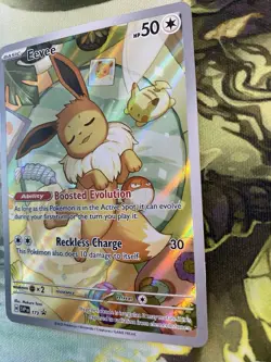 Eevee 173 Sv: Scarlet & Violet Promo Cards Holo Pokemon TCG Card Cute Sleepy Nm - Image 4
