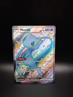 Pokemon TCG Mew EX 216/091 Paldean Fates Full Art Shiny Ultra Rare NM Condition - Image 1