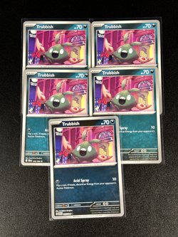 4x Trubbish 056/086 Set + Reverse! - Pokemon Chaos Rising CRI NM - Image 1