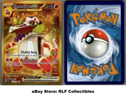 2023 Pokemon, Paldea Evolved, #272/193 Skeledirge ex, Gold Hyper Rare - Image 1